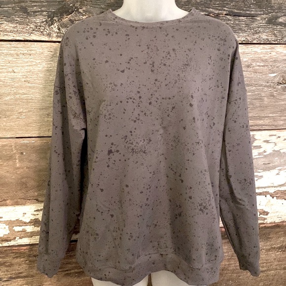 Athleta Studio To Street Print Sweatshirt Paint Splatter - Picture 2 of 9